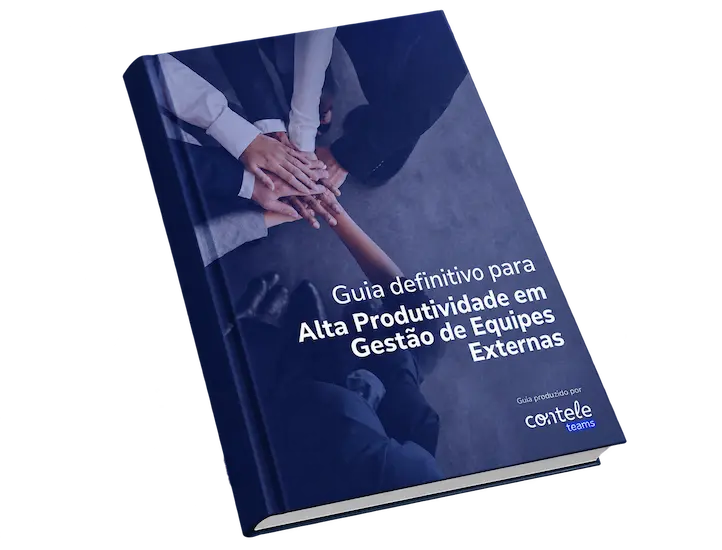 Mockup do Guia Produtividade para Equipes Externas